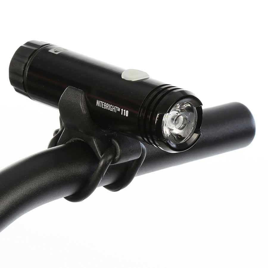 evo nitebright 110 light front black electric cyclery femto front light