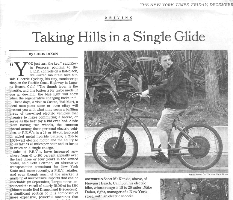 nyt electric cyclery new york times