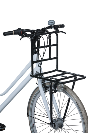 Basil Portland Front Carrier Front carrier extension Black Electric Cyclery