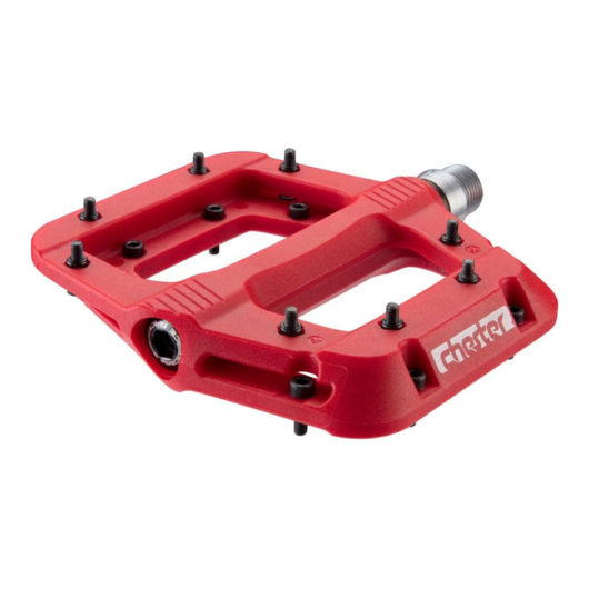 red ebike pedals