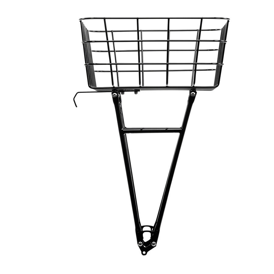 Pelago Rasket Front Basket Polished Stainless Steel Electric Cyclery