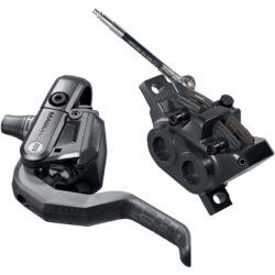 Magura Gustav Elite Disc Brake and Lever - Front or Rear, Post Mount, 4-Piston, Carbotecture Lever Blade, Black